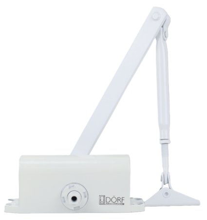 DORF Дверной доводчик L-8222, Белый 