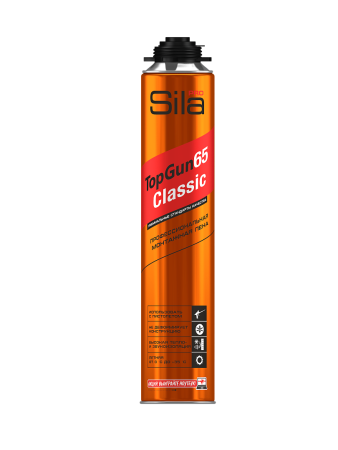 Sila Pro TopGun 65 CLASSIC, монтажная пена профессиональная, 800 мл