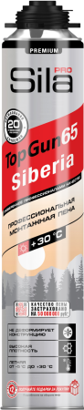Sila TopGun 65 Сибирь, Летняя монтажная пена профессиональная, 850 мл