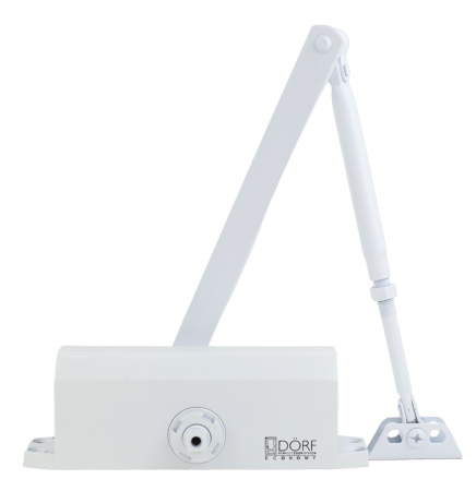 Дверной доводчик DORF Economy L-8224, белый