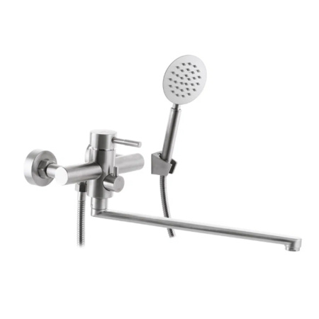 Смеситель для ванны с длинным изливом нержавеющая сталь BALEAR 13221BL Смеситель для ванны с длинным изливом нержавеющая сталь BALEAR 13221BL