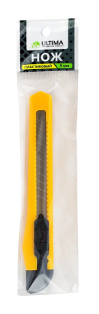 Нож Ultima, 9 мм, пластиковый корпус, выдвижное лезвие