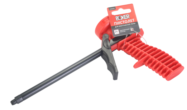 Пистолет BOXER для монтажной пены, пластиковый с фиксатором