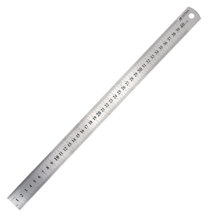 Линейка ULTIMA, 400 мм, нержавеющая сталь Линейка ULTIMA, 400 мм, нержавеющая сталь