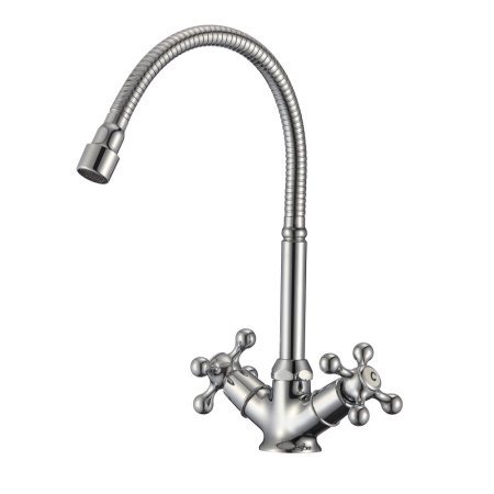 Смеситель для кухни с гибким изливом GIRONA 01435GR Смеситель для кухни с гибким изливом GIRONA 01435GR