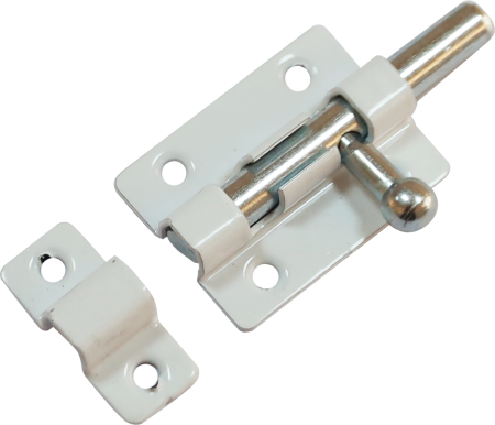 Шпингалет накладной DORF, ЗТ-6, Белый Шпингалет накладной DORF, ЗТ-6, Белый