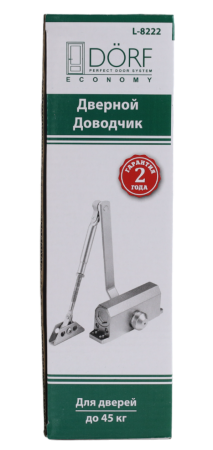 Дверной доводчик DORF Economy L-8222, Белый