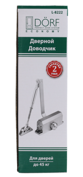 Дверной доводчик DORF Economy L-8222, Белый