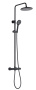 Смеситель для душа с термостатом и верхним душем TERMO 34291TMB